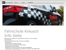 Tablet Screenshot of fahrschule-kreusch.de